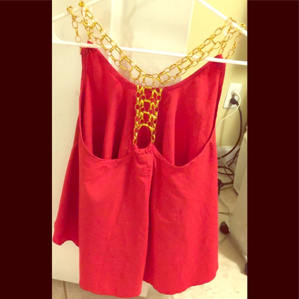 Red crop Top size M